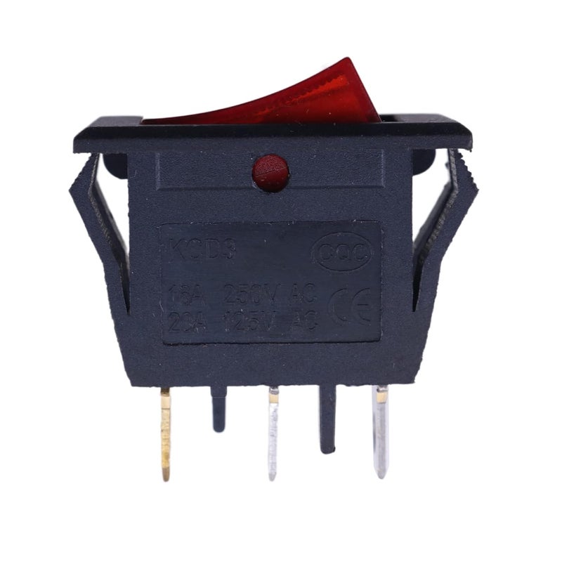WQSING Rocker Switch On-Off 20A 125V Compatible with Delta 1320151 1340646 Bench Grinder Belt Disc Sander 23-580 23-589 23-592 23-640 23-645 23-660 23-665 23-680 23-700 23-840 23-880 23-980 - Image 4